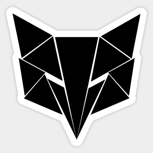 geometric animal, fox of triangles Sticker